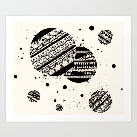 Pattern Doodle One Art Print