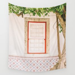 Tree in Alfama District - Lisbon Photo Print - Portugal Travel Photography Wall Tapestry
