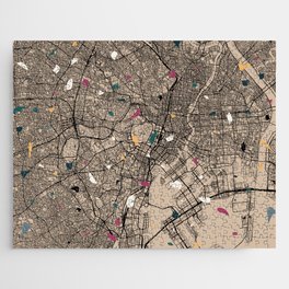 TOKYO Japan - City Map Collage Jigsaw Puzzle