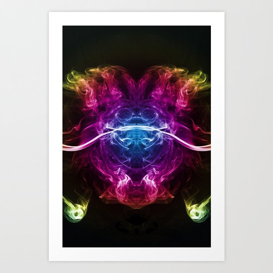 Smoke Art 7 Art Print