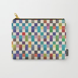 Fair Isle Woolen Quilt Blue Carry-All Pouch | Multicolored, Digital, Graphicdesign, Midcentury, Kids, Distressed, Blue, Diana Kelley, Fairisle, Stripe 