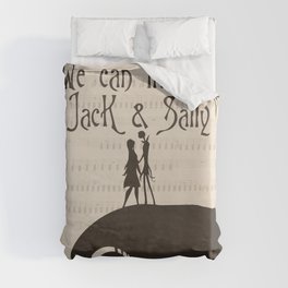 We can live like Jack & Sally Duvet Cover