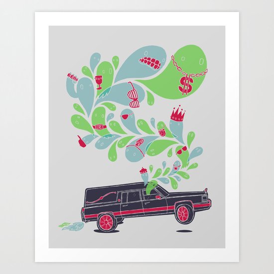 Hauntin' Dirty Art Print