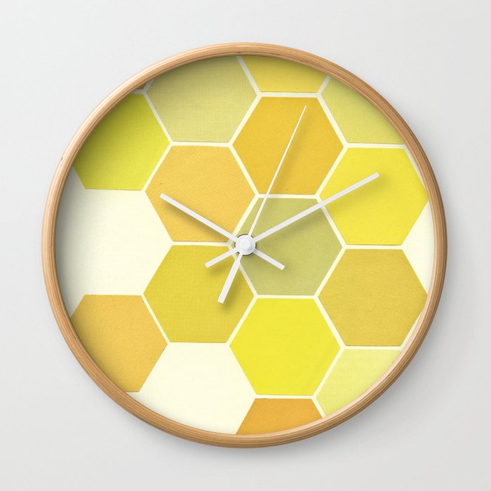 Shades of Yellow Wall Clock