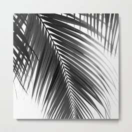 Palm Leaves Black & White Vibes #5a #tropical #decor #art #society6 Metal Print | Photo, Botanical, Beach Vibes, Minimal, Home Decor, Palm Jungle, Collage, Summer Vibes, Black And White, Palms 
