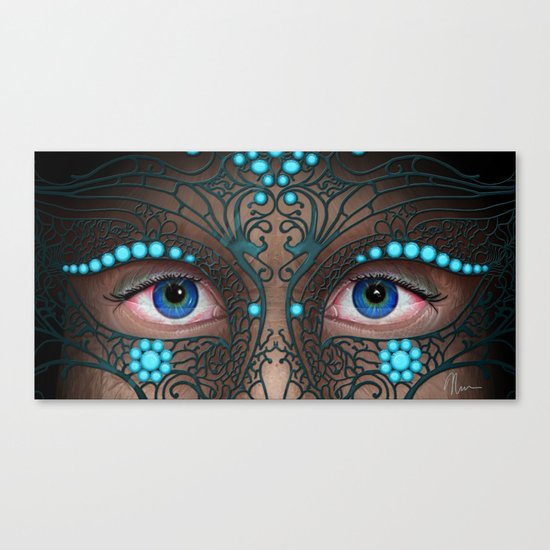 Halloween Mask - Painting Canvas Print