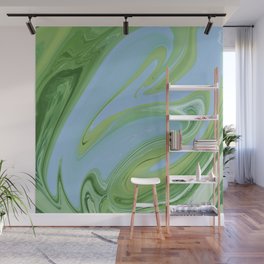 Green and Blue Mix Wall Mural
