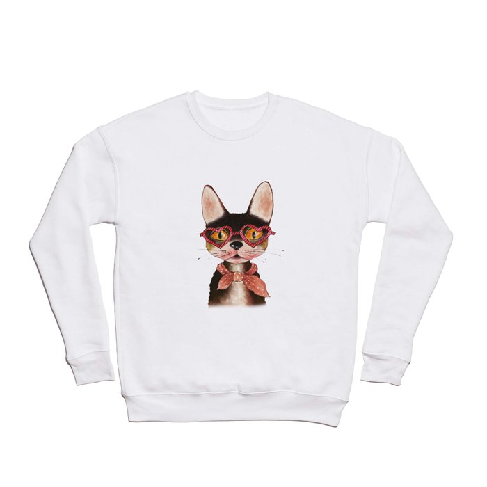 Cat painted Crewneck Sweatshirt