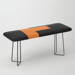 Letter F (Orange & Black) Bench