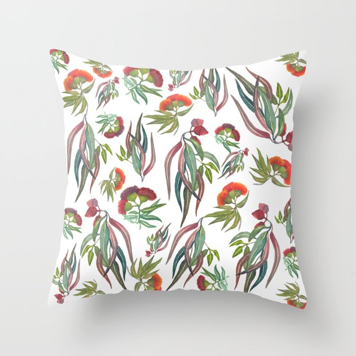 Mixed Australian Eucalyptus Gum Throw Pillow