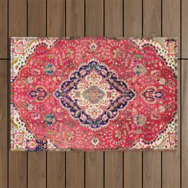 Tabriz Antique Persian Rug Print Outdoor Rug