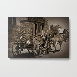 Tombstone Stagecoach Metal Print