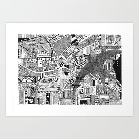 Fly Above Art Print
