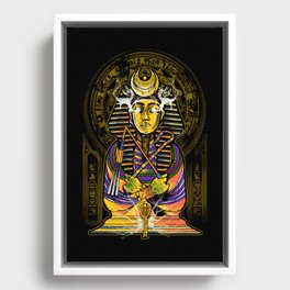 Pharaoh Egypt Illustration Framed Canvas