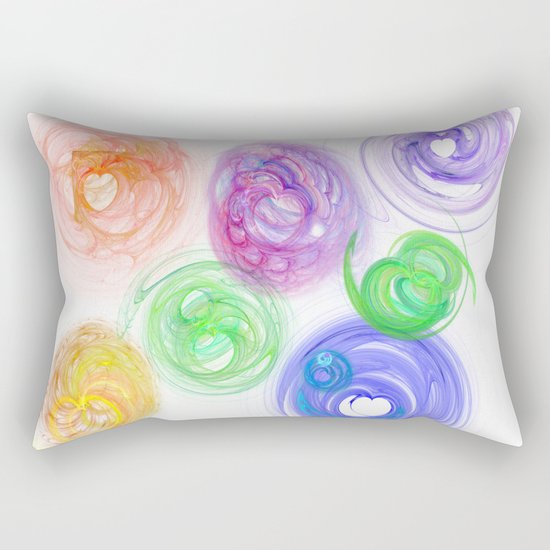 seven hearts by Eleonora Rectangular Pillow