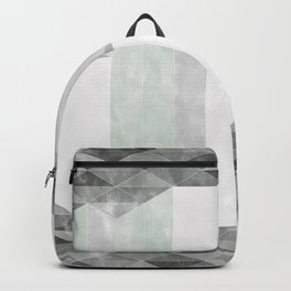 Dusty Triangle columns Backpack | Columns, Vertical, Lines, Upanddown, Light, Geometric, Shapes, Textile, Straight, Lineal 