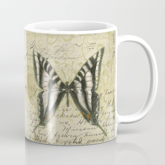 Zebra Butterfly Coffee Mug
