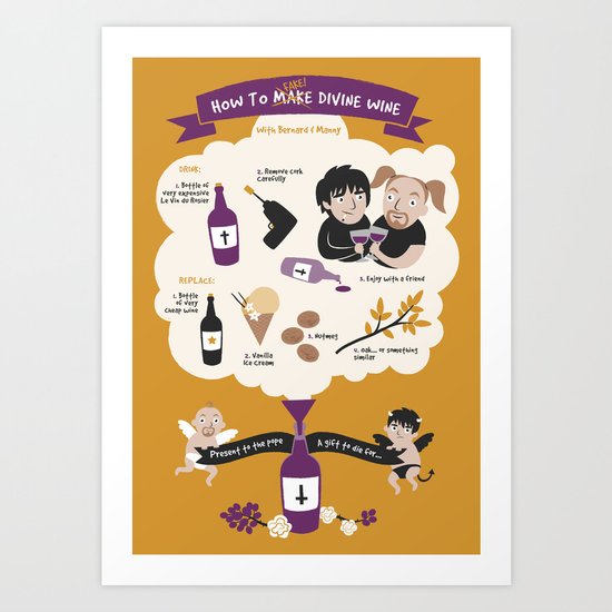 How To Make Divine Wine Art Print