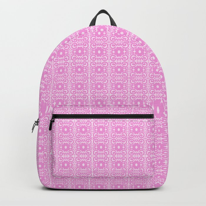 Spring Retro Daisy Lace Mini Hot Pink Backpack