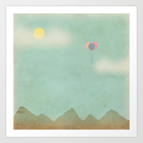 Over the Mountains Art Print