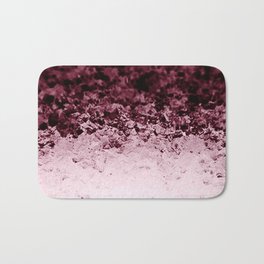 Burgundy CrYSTALS Ombre Gradient Bath Mat