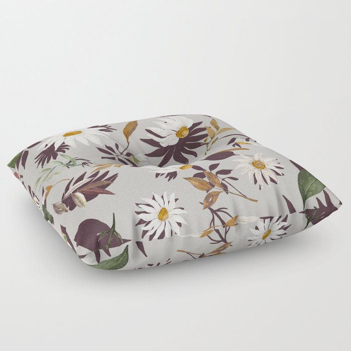 Abstract simple daisies Floor Pillow