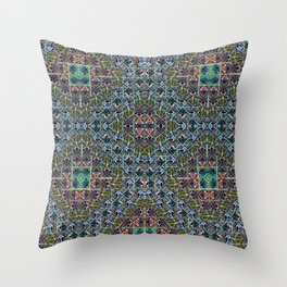 Peacock Pattern Throw Pillow