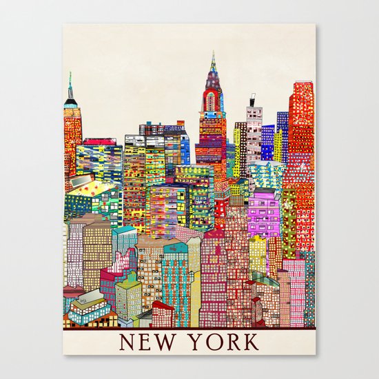new york city skyline Canvas Print