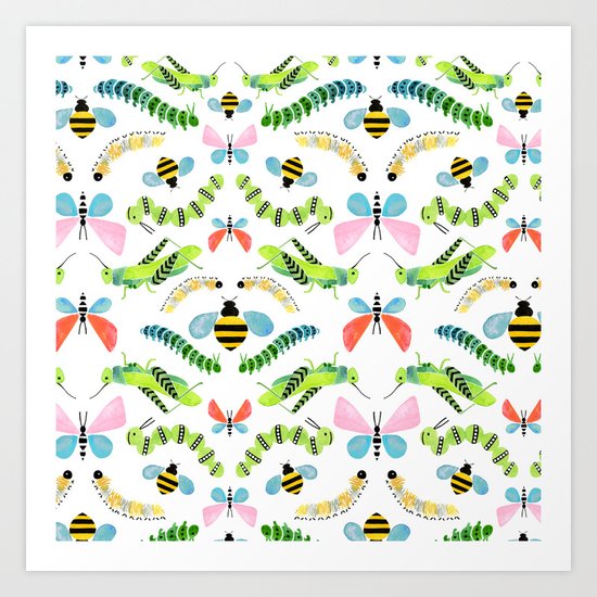 Caterpillars Art Print