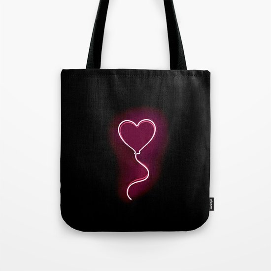 Balloon Heart (Neon) Tote Bag
