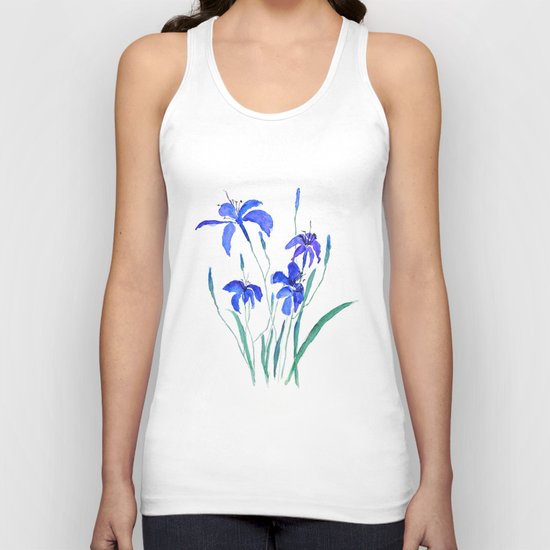 blue day lily Unisex Tank Top