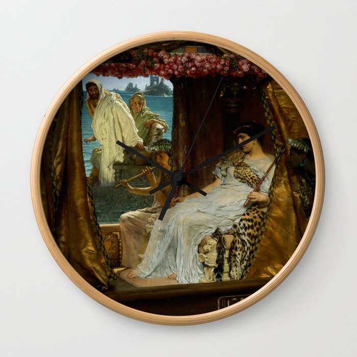 Sir Lawrence Alma-Tadema "The Meeting of Antony and Cleopatra" Wall Clock
