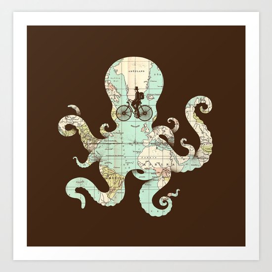 All Around The World Art Print