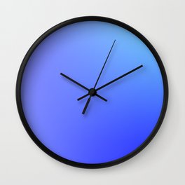 85  Blue Gradient 220506 Aura Ombre Valourine Digital Minimalist Art Wall Clock