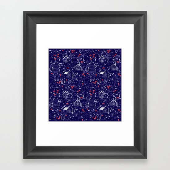 Stuga Pattern Framed Art Print