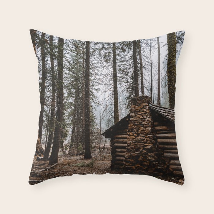 log cabin throw pillows