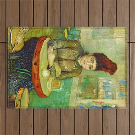 Vincent van Gogh "In the café - Agostina Segatori in Le Tambourin" Outdoor Rug