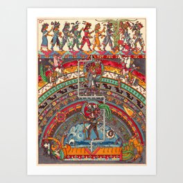 The Descent of Quetzalcoatl 1 Art Print