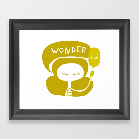 Wonder-ful Framed Art Print