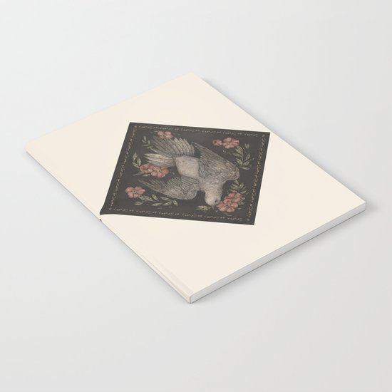 Dove and Flowers Notebook