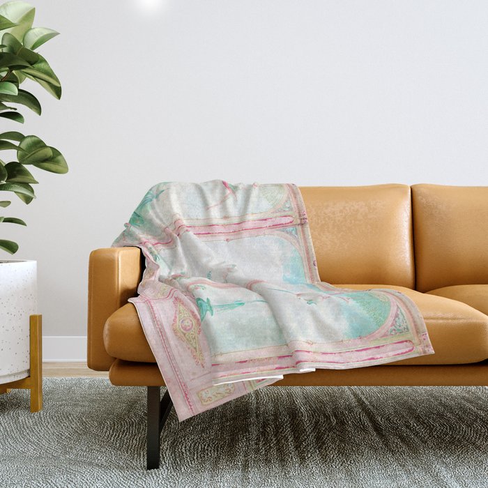 The Enchanted Garden, French Conservatory Throw Blanket