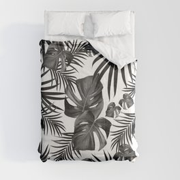 Tropical Jungle Leaves Pattern #10 (2020 Edition) #tropical #decor #art #society6 Comforter
