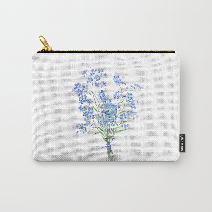 blue forget me not bouquet 2020 Carry-All Pouch