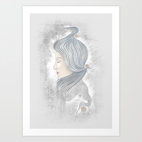 The waterfall of Subconsciousness Art Print