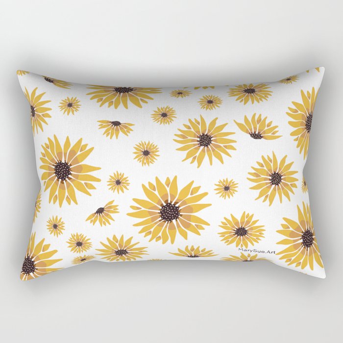 Sunny Sunflowers Rectangular Pillow
