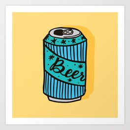 Classic Beer Can  Art Print