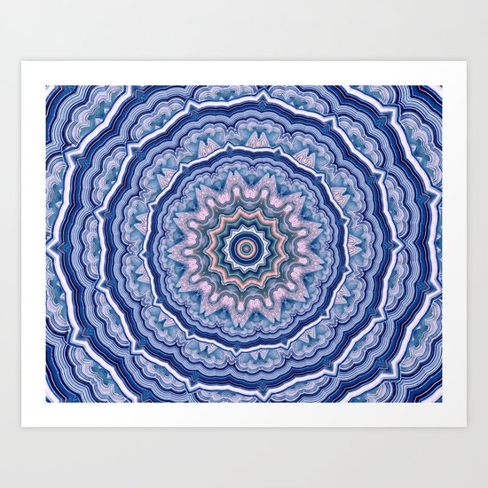 Agate Mandala Art Print