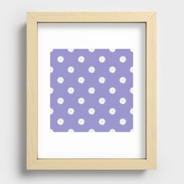 Small daisy pattern 15 Recessed Framed Print