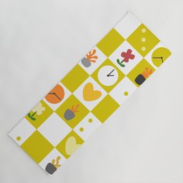 Color object checkerboard collection 2 Yoga Mat
