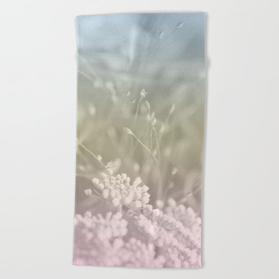 Pastel Flower Vibes #1 #decor #art #society6 Beach Towel
